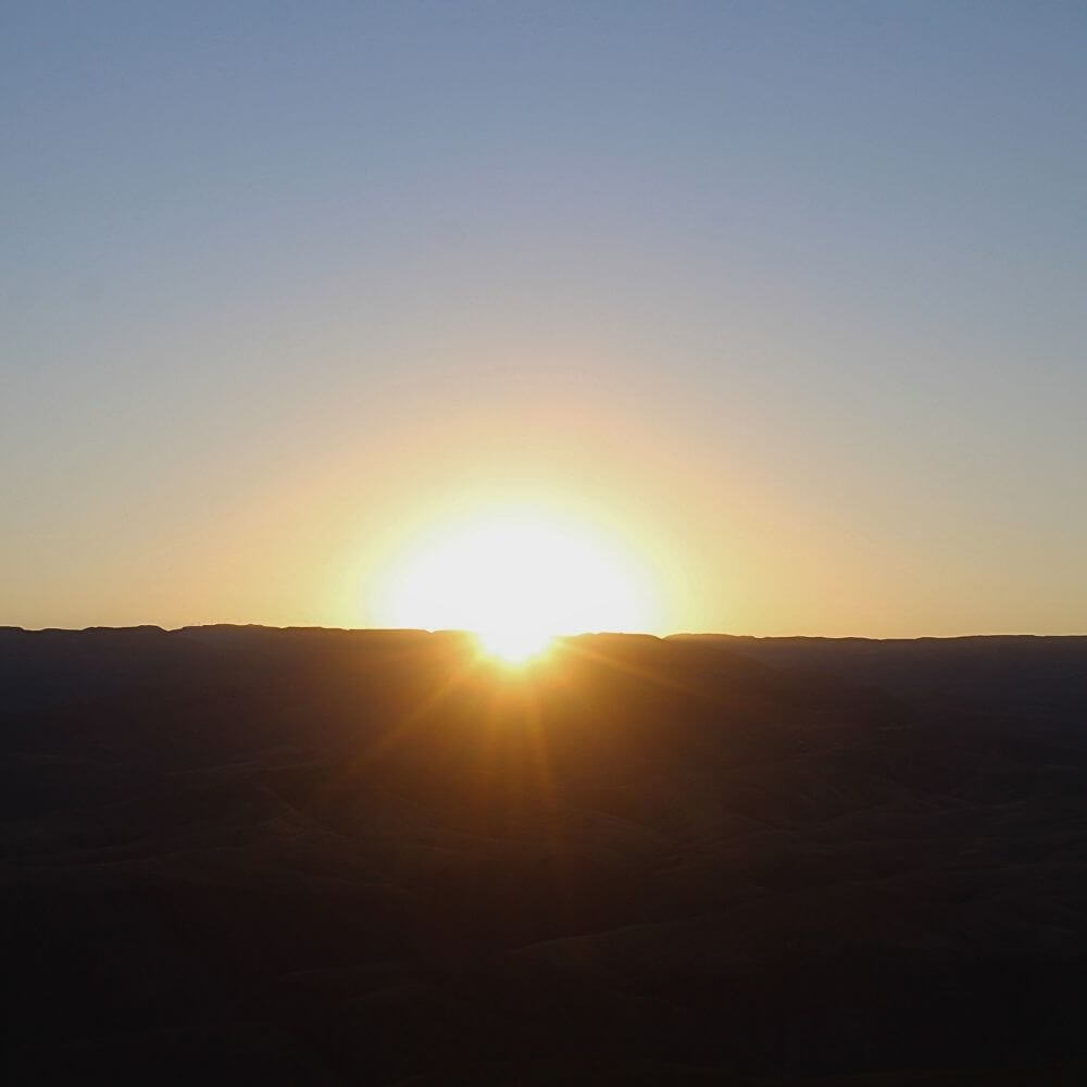 Sunrise Over the Nazca Desert