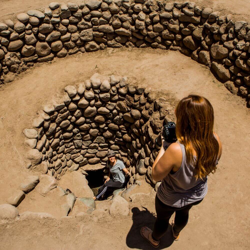 Walk Down into the Spiral Puquios